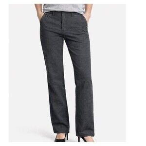 NYDJ Pants trousers gray The Straight pull on stretch pockets SZ 30" stretch